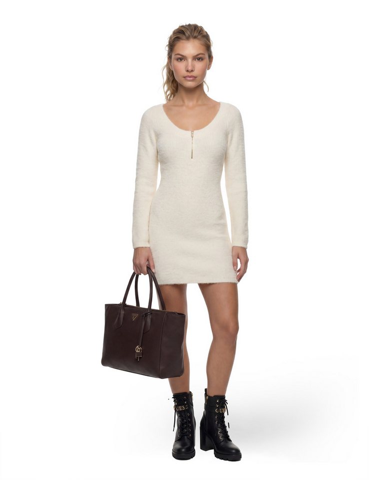 Guess Shopper MARISSA TECH TOTE (Set, Abnehmbarer Schlüsselanhänger), Damen Einkaufstasche, Umhängetasche, mit annehmbarem Schulterriemen – Bild 5 von 5