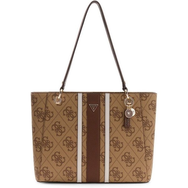 Guess Shopper NOELLE II TOTE (Set, Abnehmbarer Schlüsselanhänger), Damen Umhängetasche, Schultertasche mit Logodrucken