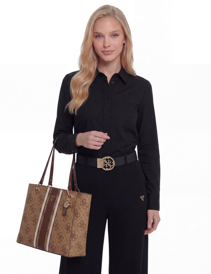 Guess Shopper NOELLE II TOTE (Set, Abnehmbarer Schlüsselanhänger), Damen Umhängetasche, Schultertasche mit Logodrucken – Bild 2 von 5