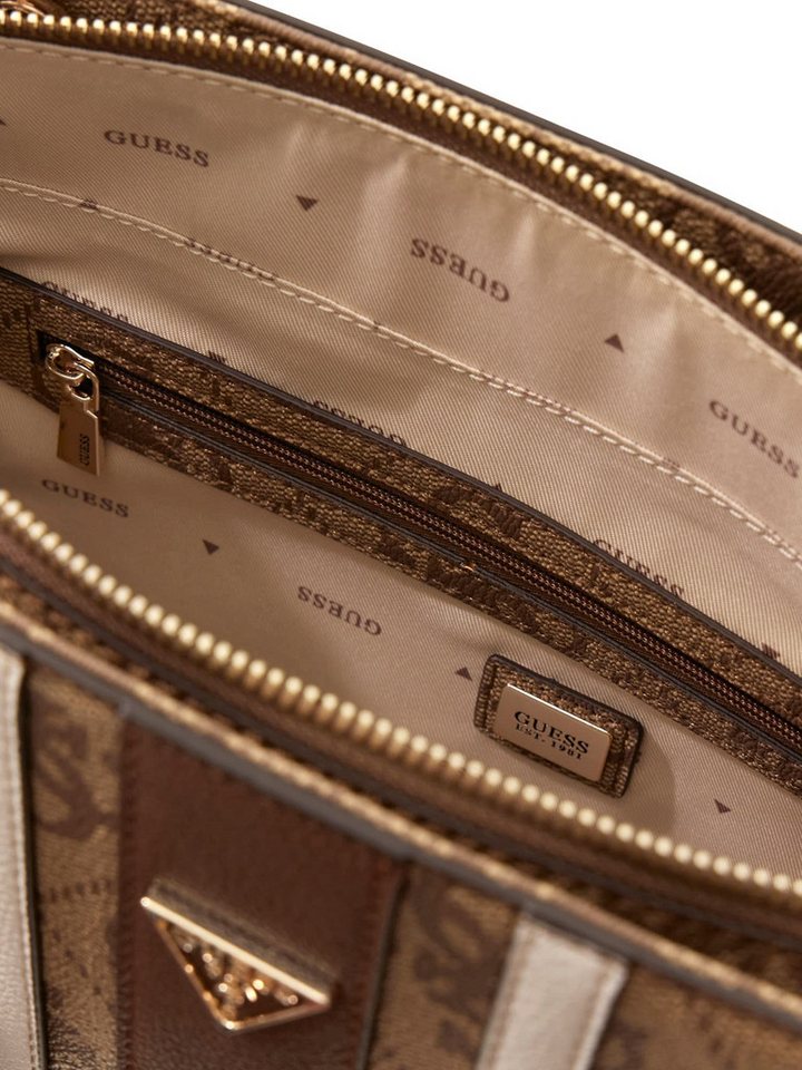 Guess Shopper NOELLE II TOTE (Set, Abnehmbarer Schlüsselanhänger), Damen Umhängetasche, Schultertasche mit Logodrucken – Bild 3 von 5