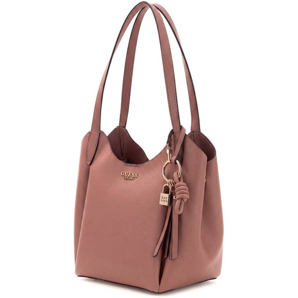 Guess Umhängetasche MELODY BUCKET, Damen Handtasche, Henkeltasche, Schultertasche mit Magnetverschluss