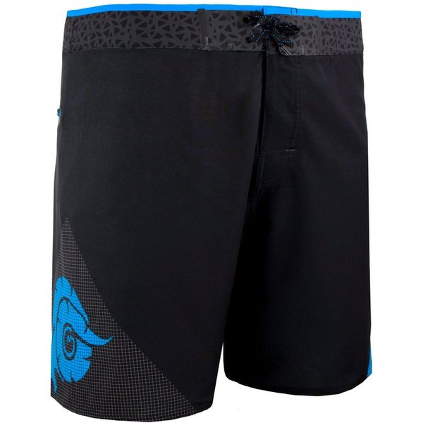 GUGGEN Mountain Badehose Badehose Herren Nahtloser Reißverschlusstasche Surfshorts Badeshorts Beachshorts Männer mit karierten Muster Schwarz Blau