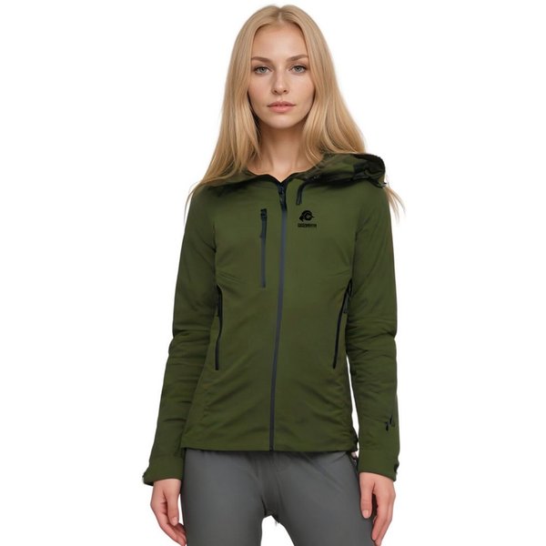 GUGGEN Mountain Hardshelljacke Damen Allwetter Hardshelljacke Regenjacke HD09 3L Sport Wanderjacke wasserdichte Membran, versiegelte Nähte, 4-Wege-Stretch, Skip