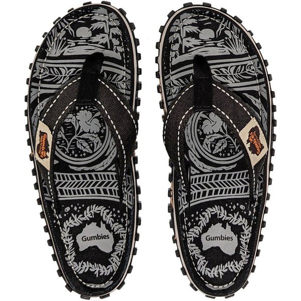 Gumbies Original in Midnight Black T-Strap-Zehentrenner Hergestellt aus recycelten Materialien