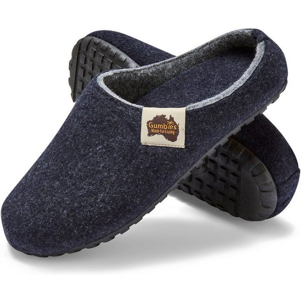 Gumbies Outback Slipper in Navy Grey Hausschuh aus recycelten Materialien, rutschfeste & stabile Sohle