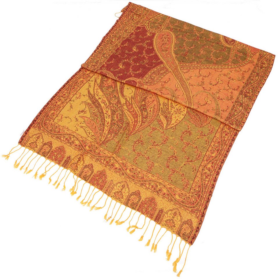 Guru-Shop Halstuch Indischer Schal, Stola mit Paisley Muster,.. – Bild 3 von 5