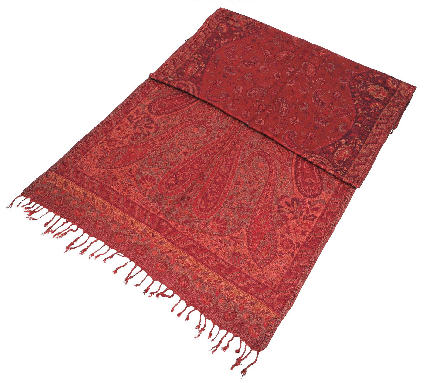 Guru-Shop Halstuch Indischer Schal, Stola mit Paisley Muster,.. – Bild 4 von 5