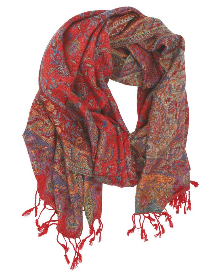 Guru-Shop Halstuch Indischer Schal, Stola mit Paisley Muster,.. – Bild 4 von 4