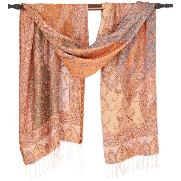 Guru-Shop Halstuch Indischer Schal, Stola mit Paisley Muster,..