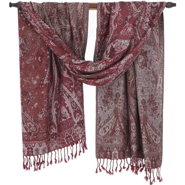 Guru-Shop Halstuch Indischer Schal, Stola mit Paisley Muster,..