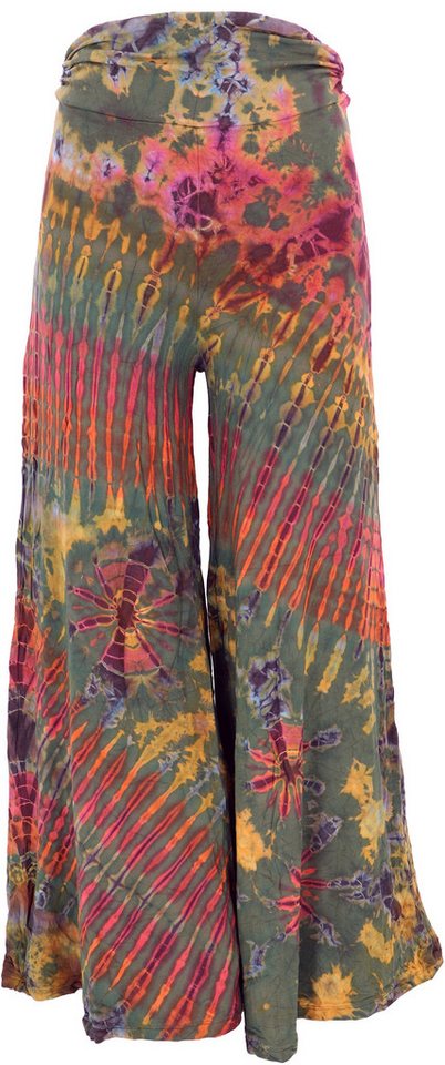 Guru-Shop Hose & Shorts Weite Batikhose, Unikat Boho Schlaghose,.. alternative Bekleidung – Bild 3 von 5