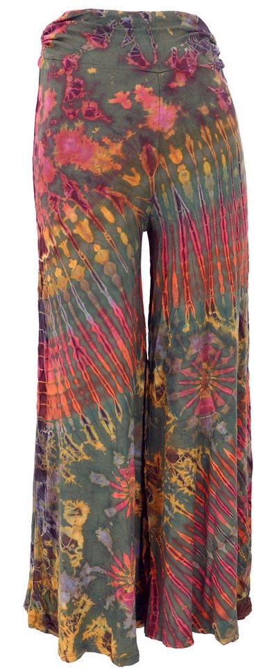 Guru-Shop Hose & Shorts Weite Batikhose, Unikat Boho Schlaghose,.. alternative Bekleidung – Bild 5 von 5