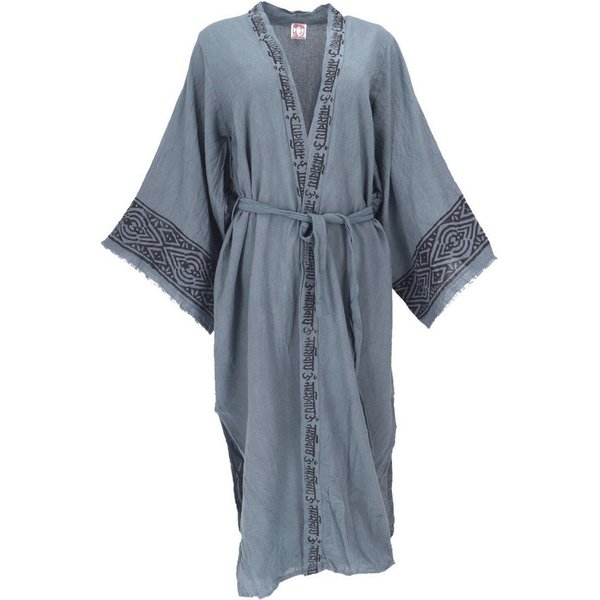Guru-Shop Kimono Baumwollkimono, Oversize Kimono Mantel,.., alternative Bekleidung