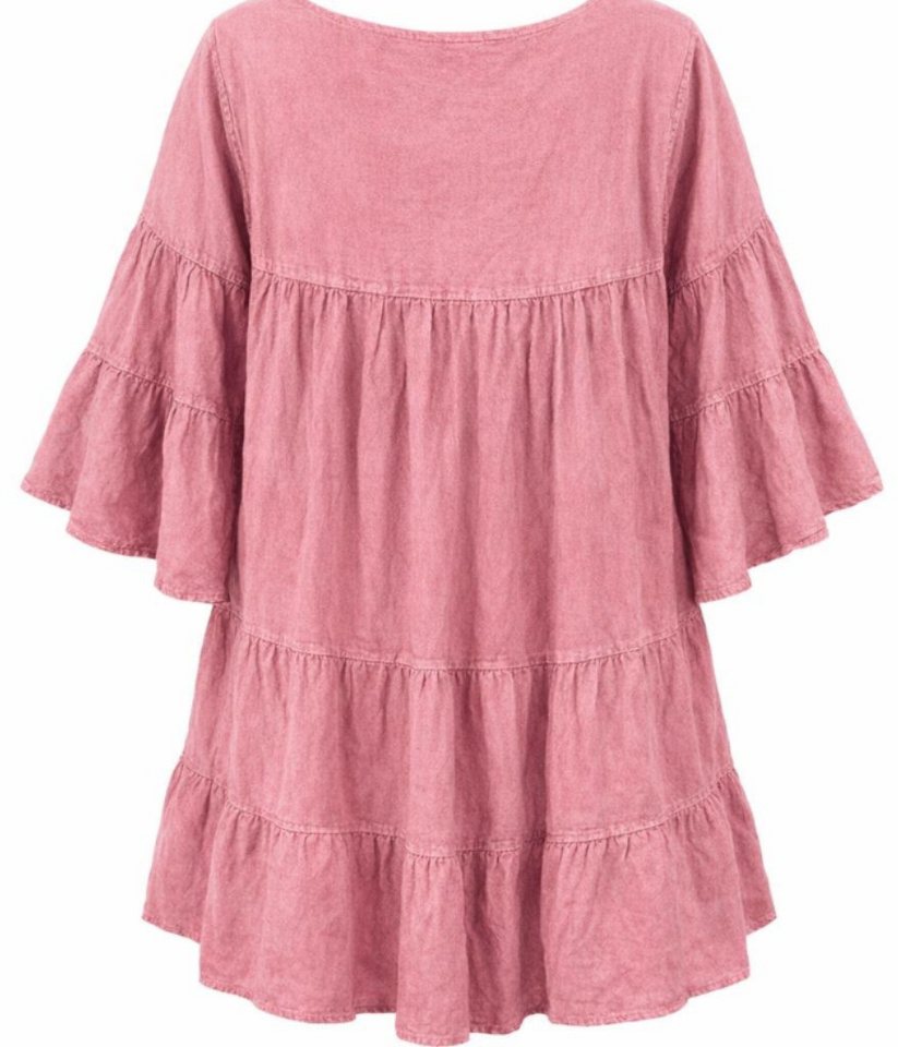 Guru-Shop Longbluse Bestickte indische Boho Bluse mit weiten.. alternative Bekleidung – Bild 4 von 4