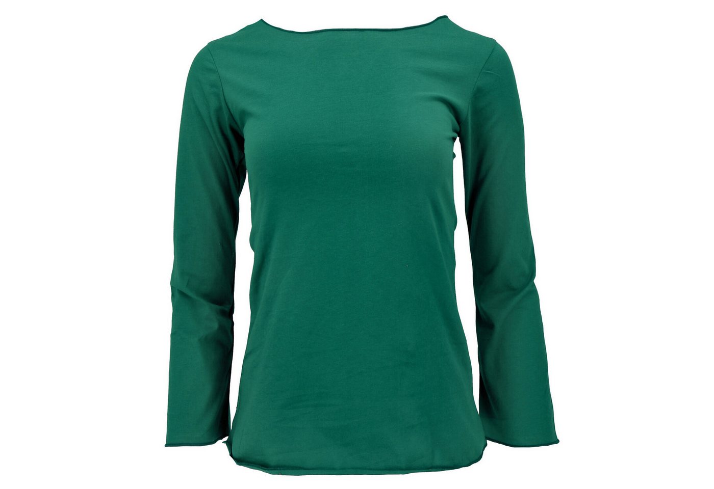 Guru-Shop Longsleeve Basic Langarmshirt, Yogashirt mit.. alternative Bekleidung – Bild 3 von 5