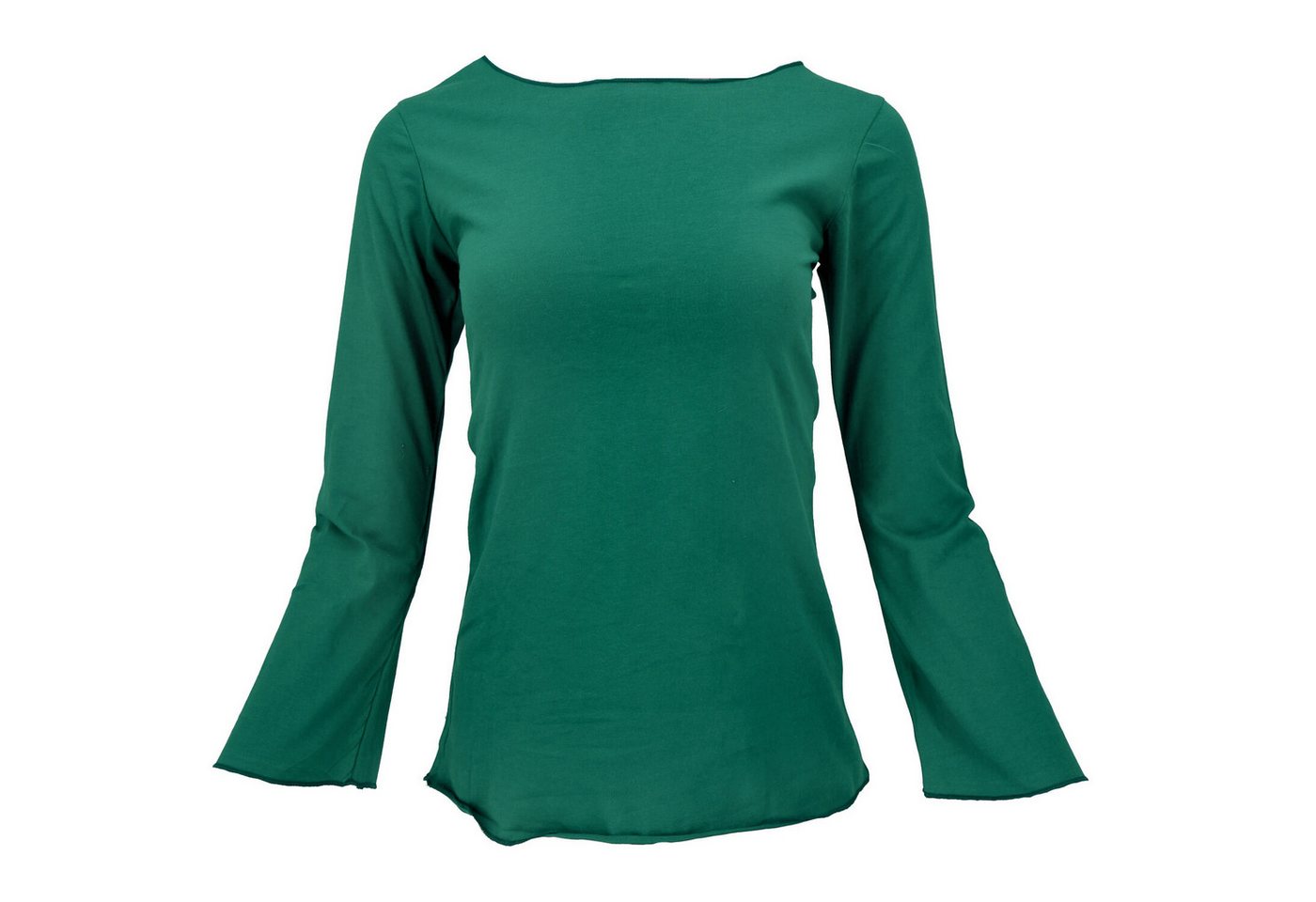 Guru-Shop Longsleeve Basic Langarmshirt, Yogashirt mit.. alternative Bekleidung – Bild 4 von 5