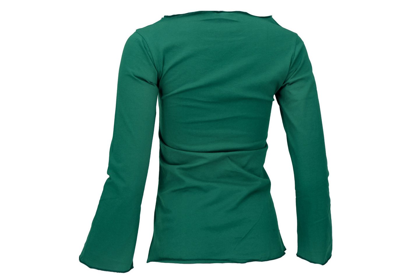 Guru-Shop Longsleeve Basic Langarmshirt, Yogashirt mit.. alternative Bekleidung – Bild 5 von 5