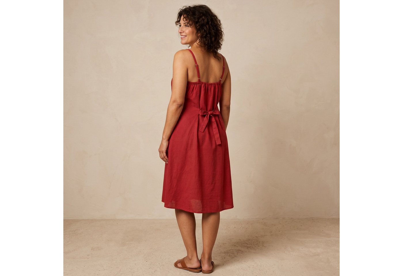 Guru-Shop Midikleid Besticktes Boho Sommerkleid, Midikleid,.. alternative Bekleidung – Bild 5 von 5