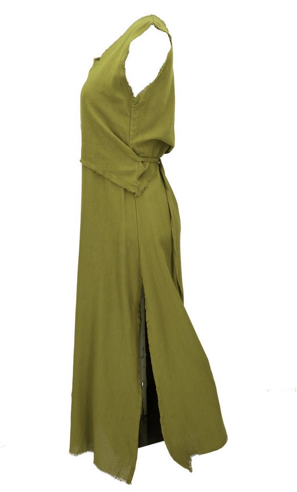 Guru-Shop Midikleid Boho Baumwollkleid, luftiges natürliches.. alternative Bekleidung – Bild 5 von 5