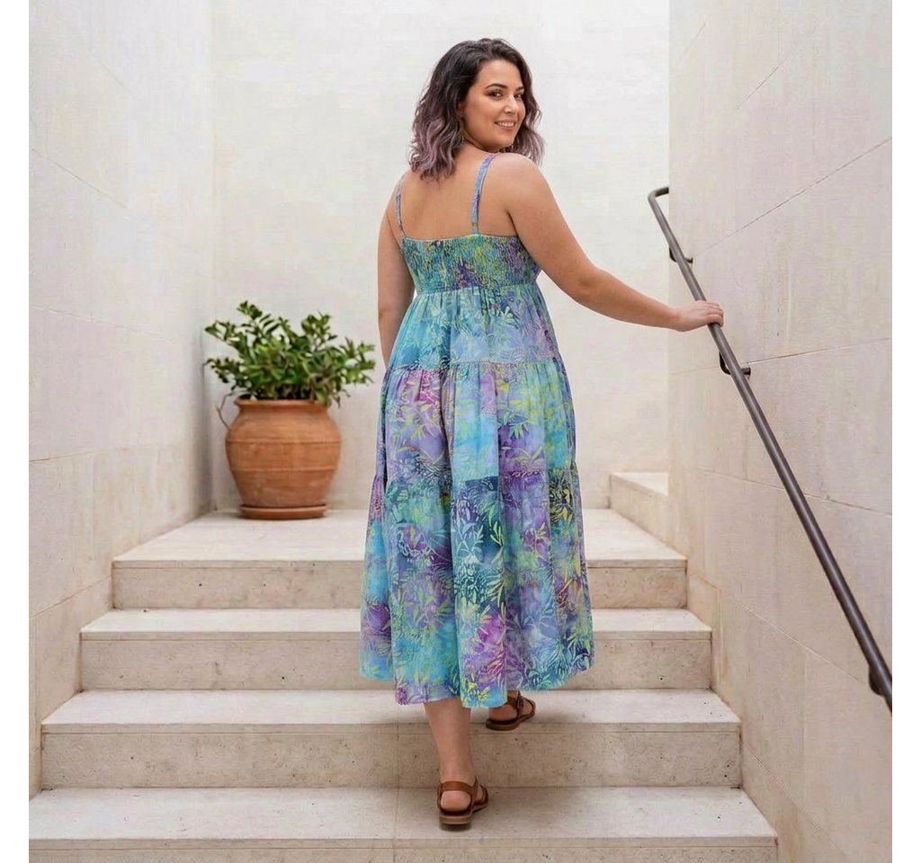 Guru-Shop Midikleid Boho Sommerkleid, luftiges Midikleid,.. alternative Bekleidung – Bild 4 von 5
