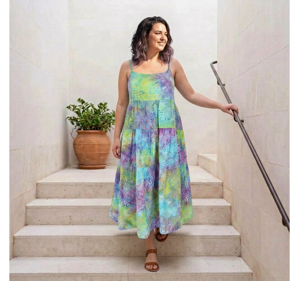 Guru-Shop Midikleid Boho Sommerkleid, luftiges Midikleid,.. alternative Bekleidung – Bild 2 von 5