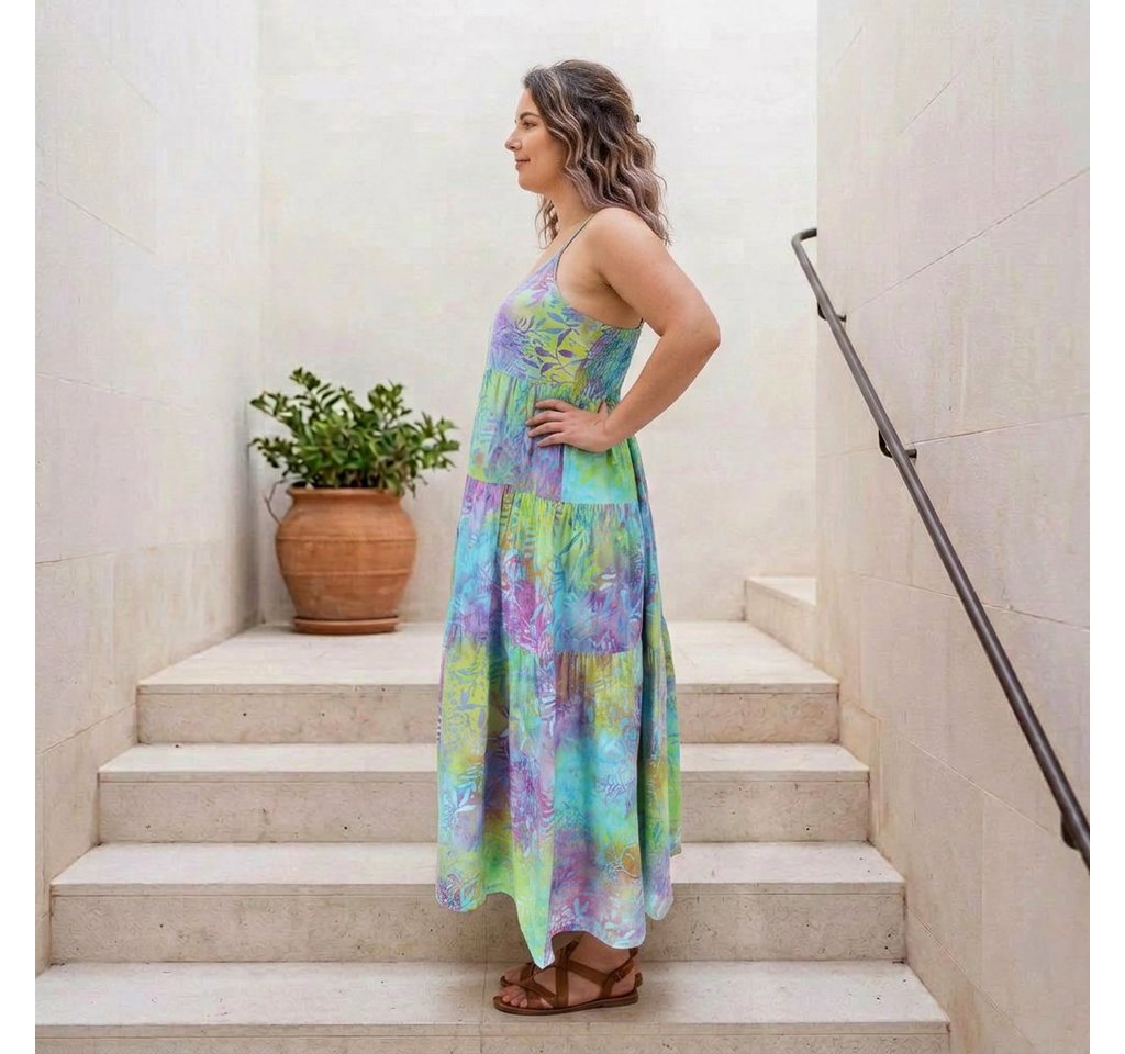 Guru-Shop Midikleid Boho Sommerkleid, luftiges Midikleid,.. alternative Bekleidung – Bild 3 von 5