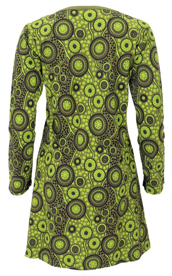 Guru-Shop Midikleid Hippie Minikleid Boho chic, Tunika - grün alternative Bekleidung – Bild 4 von 5