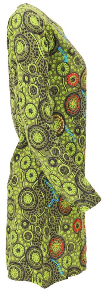 Guru-Shop Midikleid Hippie Minikleid Boho chic, Tunika - grün alternative Bekleidung – Bild 5 von 5