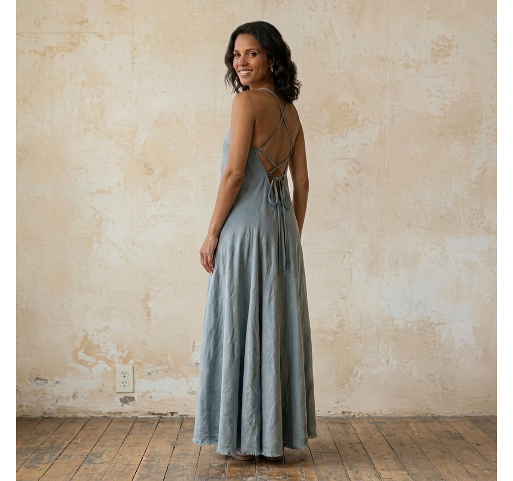 Guru-Shop Midikleid Luftiges Maxikleid, Boho Sommerkleid,.. alternative Bekleidung – Bild 3 von 5