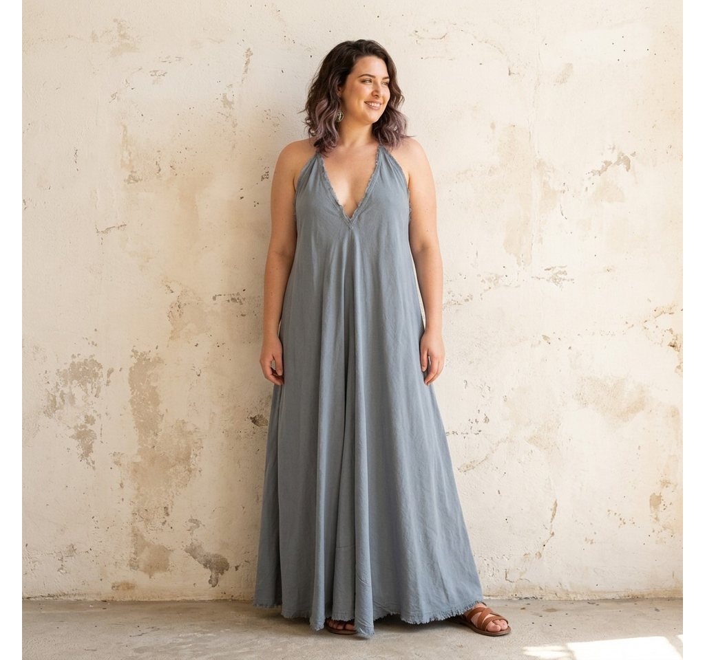 Guru-Shop Midikleid Luftiges Maxikleid, Boho Sommerkleid,.. alternative Bekleidung – Bild 4 von 5