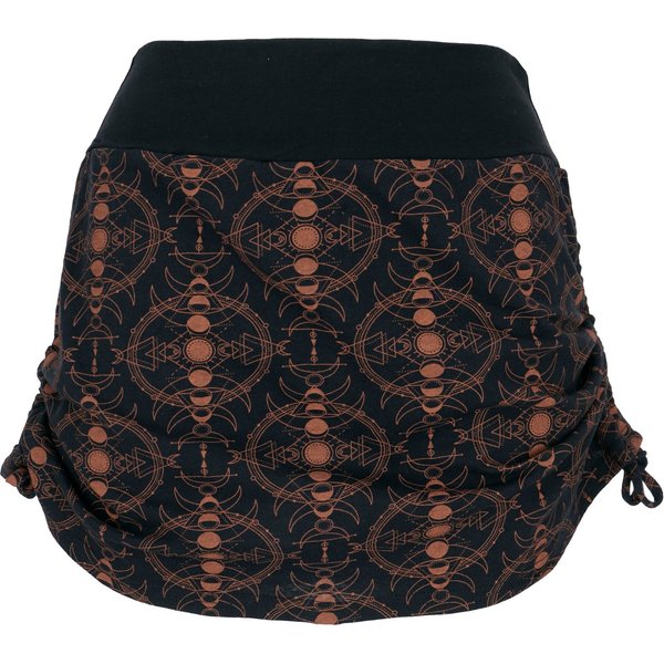 Guru-Shop Minirock Minirock, Yogarock zum Raffen mit.. alternative Bekleidung