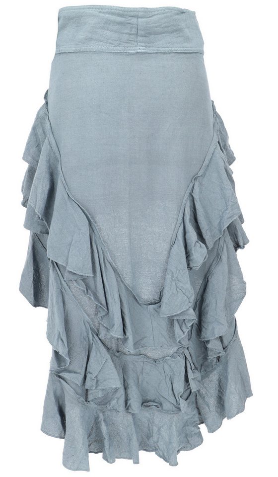 Guru-Shop Minirock Boho Maxirock, langer Baumwollrock, Vokuhila.. alternative Bekleidung – Bild 5 von 5