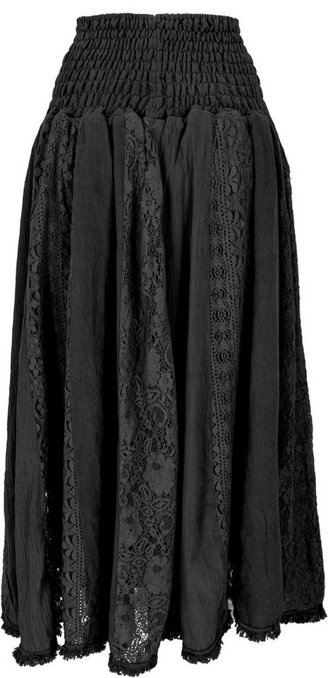 Guru-Shop Minirock Boho Spitzen Maxirock, Flamenco Rock, weiter.. alternative Bekleidung – Bild 3 von 4