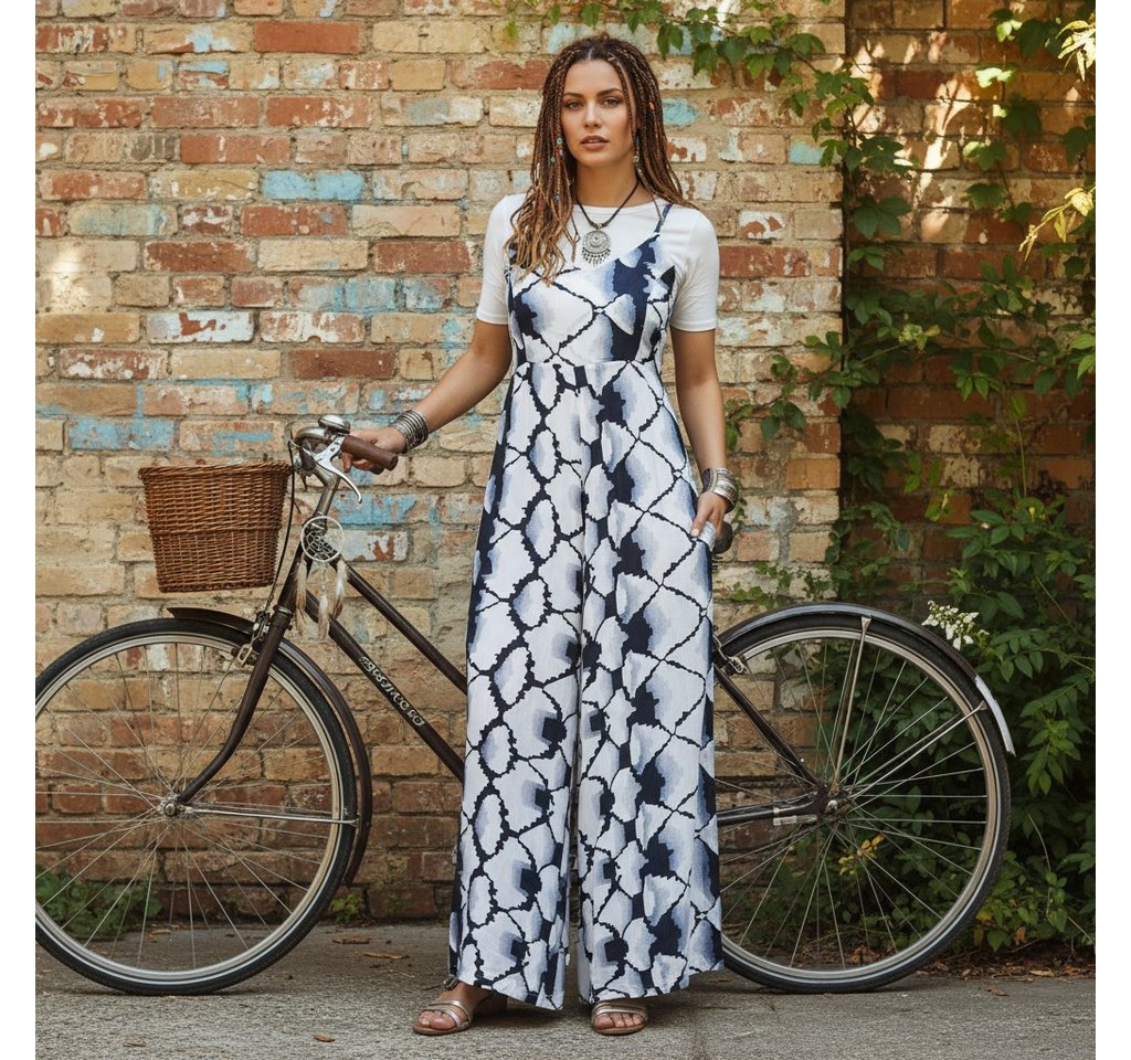 Guru-Shop Relaxhose Boho Jumpsuit, Sommer Overall, Einteiler,.. alternative Bekleidung – Bild 2 von 5