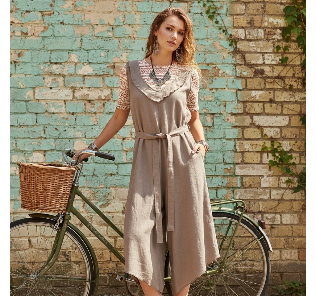 Guru-Shop Relaxhose Boho Jumpsuit, Overall, loose fit Hosenkleid -.. alternative Bekleidung – Bild 2 von 5