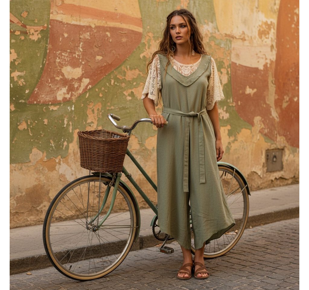 Guru-Shop Relaxhose Boho Jumpsuit, Overall, loose fit Hosenkleid -.. alternative Bekleidung – Bild 2 von 5
