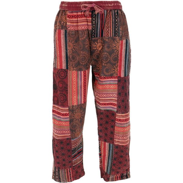 Guru-Shop Relaxhose Patchwork Yogahose, Goa Hose, Loose fit Hose -.. Hippie, Ethno Style, alternative Bekleidung