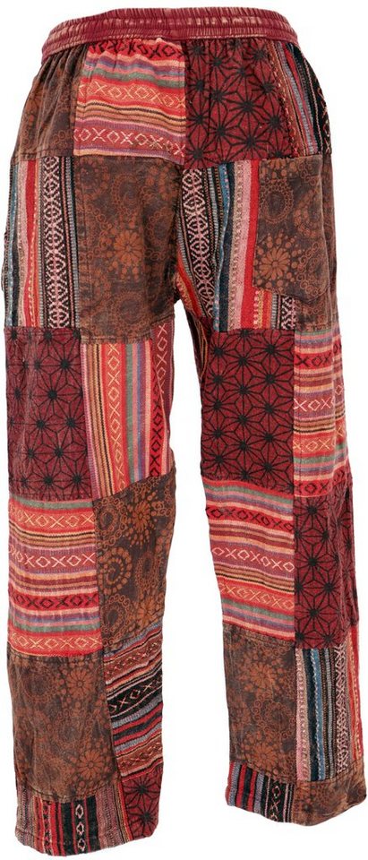 Guru-Shop Relaxhose Patchwork Yogahose, Goa Hose, Loose fit Hose -.. Hippie, Ethno Style, alternative Bekleidung – Bild 4 von 5