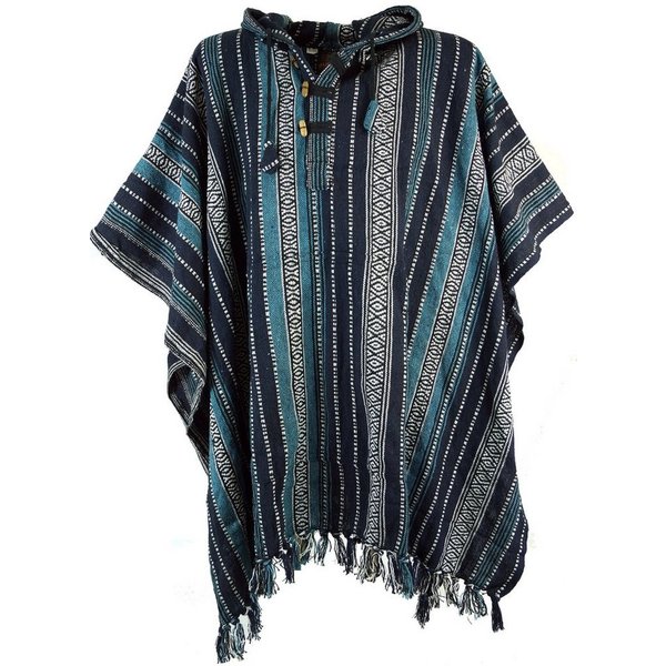 Guru-Shop Strickjacke Poncho Hippie chic, Ethno Poncho, Andenponcho -.. alternative Bekleidung
