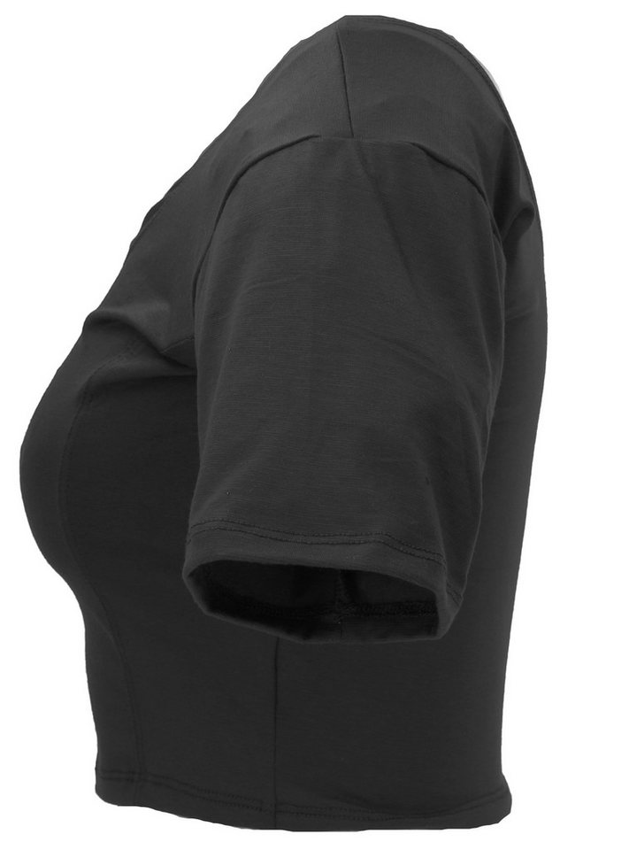 Guru-Shop T-Shirt Basic Yogatop, bauchfreies Choli Top - schwarz Ethno Style, alternative Bekleidung, Festival – Bild 5 von 5