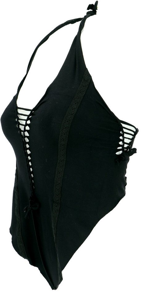 Guru-Shop T-Shirt Goa Top, Psytrance, Bandeau Top, Neckholder Top.. Festival, Ethno Style, alternative Bekleidung – Bild 5 von 5