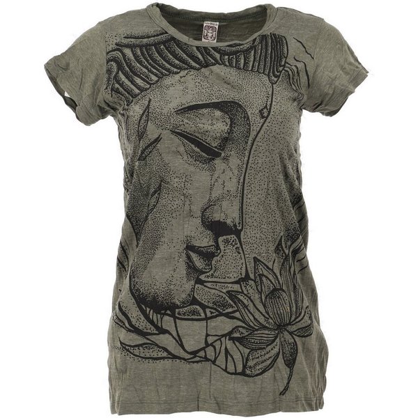 Guru-Shop T-Shirt GURU Basic T-Shirt, Damen Yoga Shirt, Buddha -.. Festival, Goa Style, alternative Bekleidung