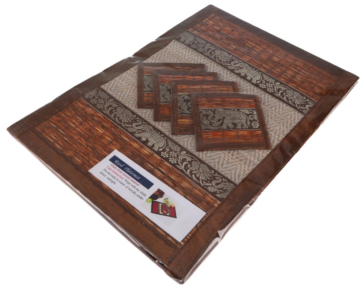 Guru-Shop Tischläufer Platzdeckchen, Bastuntersetzer, Tischmatte 4èr.. – Bild 2 von 2