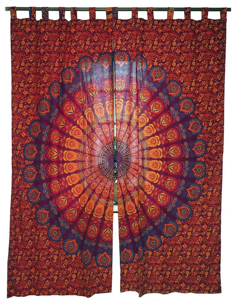 Guru-Shop Vorhang Boho Vorhänge, Gardine (1 Paar) mit Schlaufen,.. – Bild 2 von 4