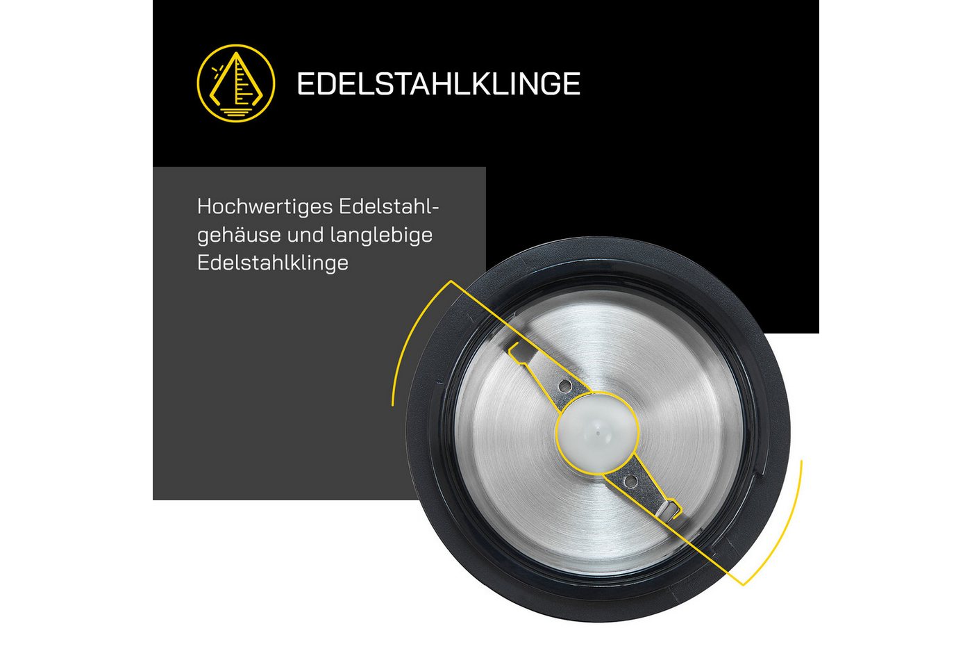 Gutfels Kaffeemühle COFFEE 5010, 200 W, Schlagmesser, 50 g Bohnenbehälter, zum Mahlen von Kaffeebohnen und Zerkleinern von Gewürzen oder Nüssen. – Bild 5 von 5