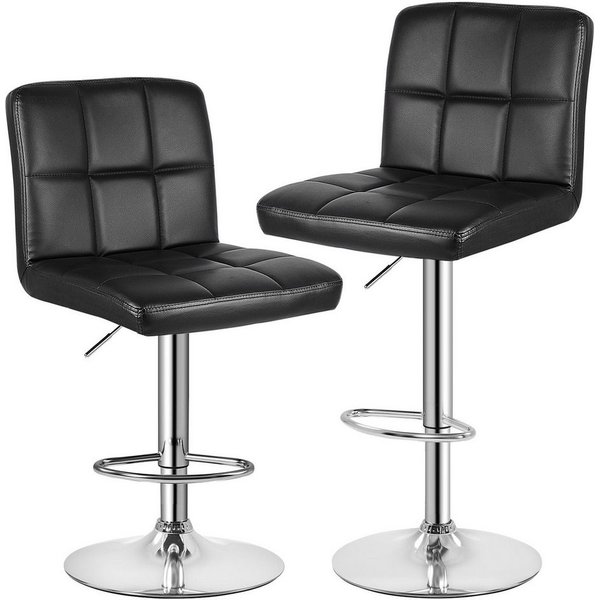 Gywowken Barhocker 2er Set - Barhocker mit Lehne - Höhenverstellbar (Set, 2er)