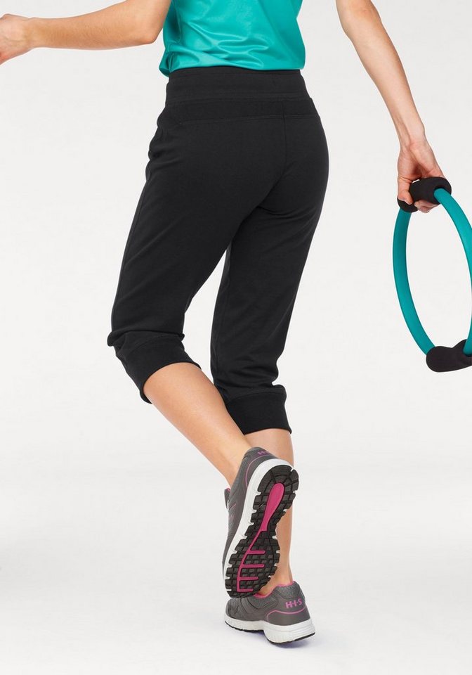 H.I.S 3/4-Sweathose Festes Sweatmaterial mit elastischem Bund und Kordelzug – Bild 2 von 5