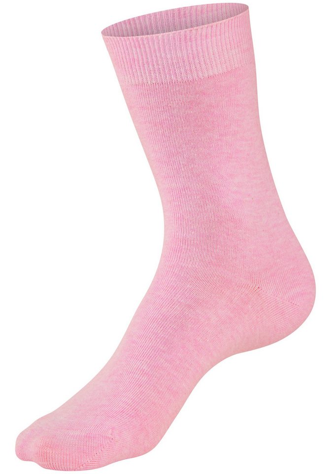 H.I.S Basicsocken Damensocken, frische melierte Farben, casual (Packung, 20-Paar, Gr. 35-38 bis 39-42) Alltagssocken in der Großpackung – Bild 5 von 5