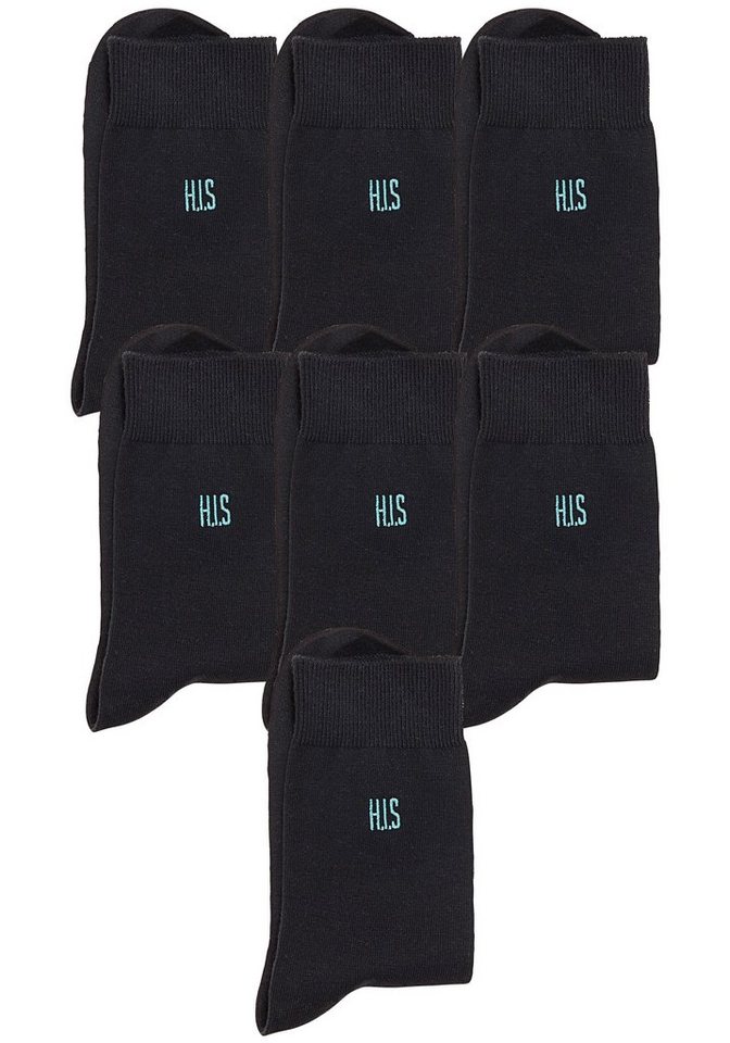 H.I.S Basicsocken (Packung, 7-Paar) mit Komfortbündchen – Bild 5 von 5