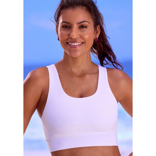 H.I.S Bustier, BH ohne Bügel, Sport-BH mit Minimizer-Effekt, Baumwolle, bequemer BH